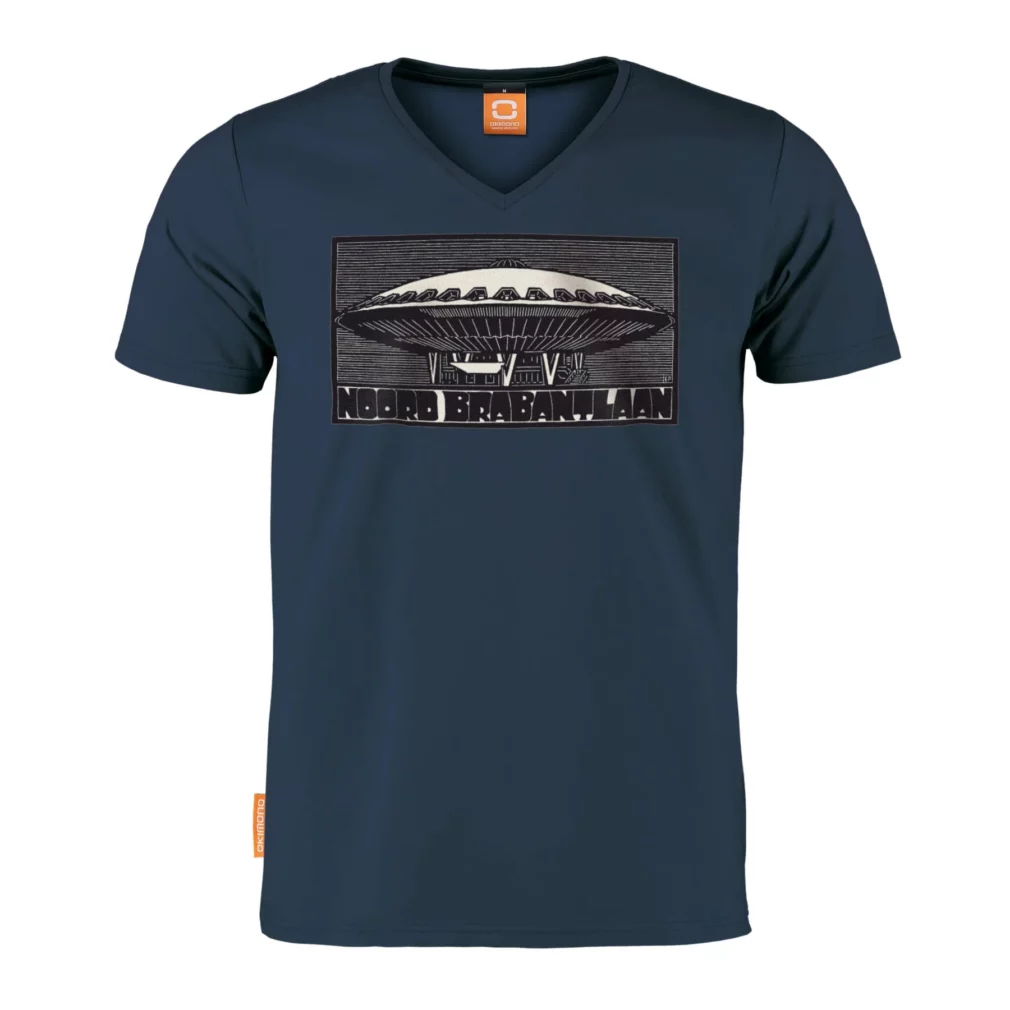 Okimono T-shirt Heren Blauw, Evoluon