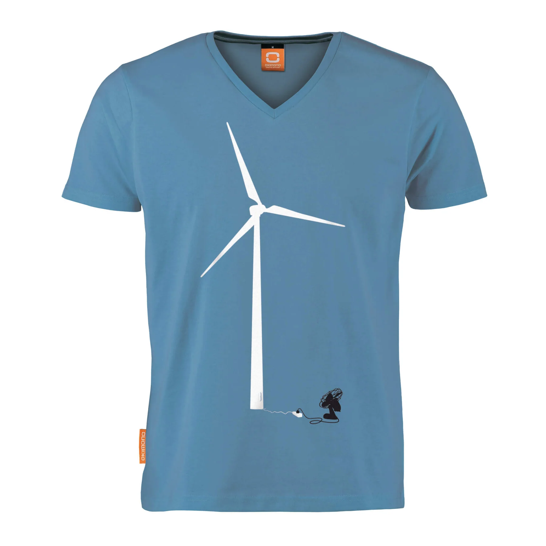 Okimono T-shirt Heren, Blauw, Perpetuum Mobile 2.0