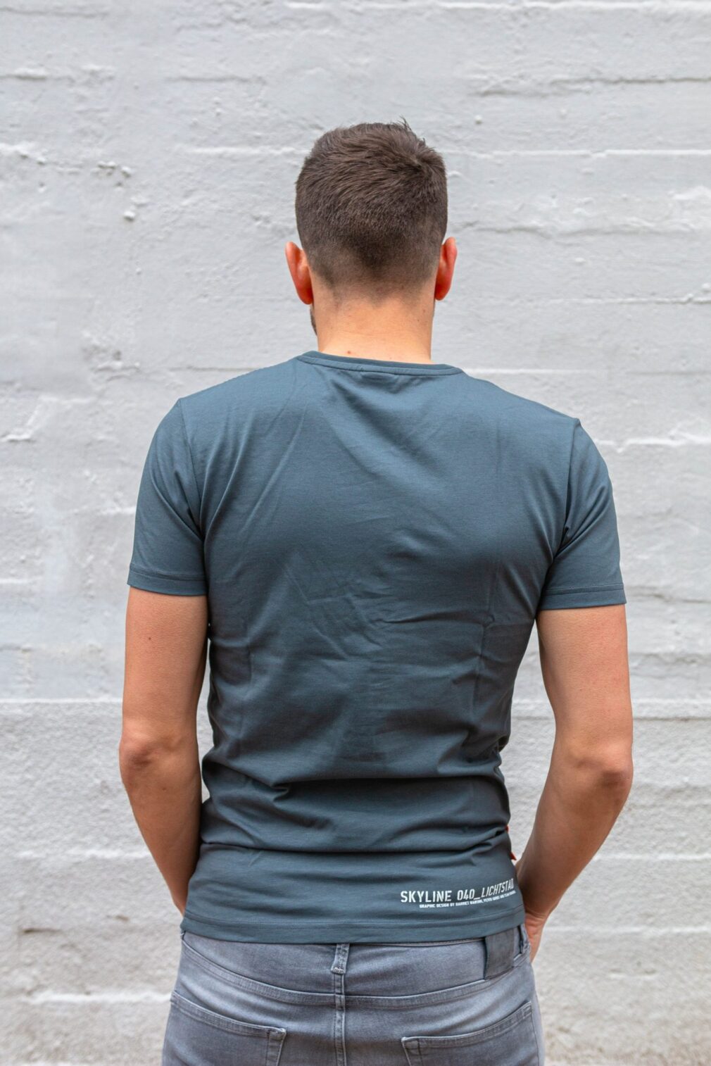 Okimono T-Shirt Männer, grau, Radfahren Siebziger