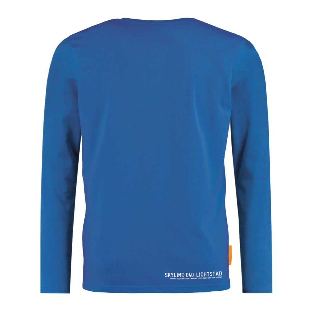 Langärmel-Okimono-Lampe Skyline Kobaltblau