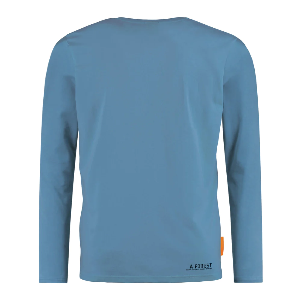 Langärmeliger Okimono Blue, Ein Wald