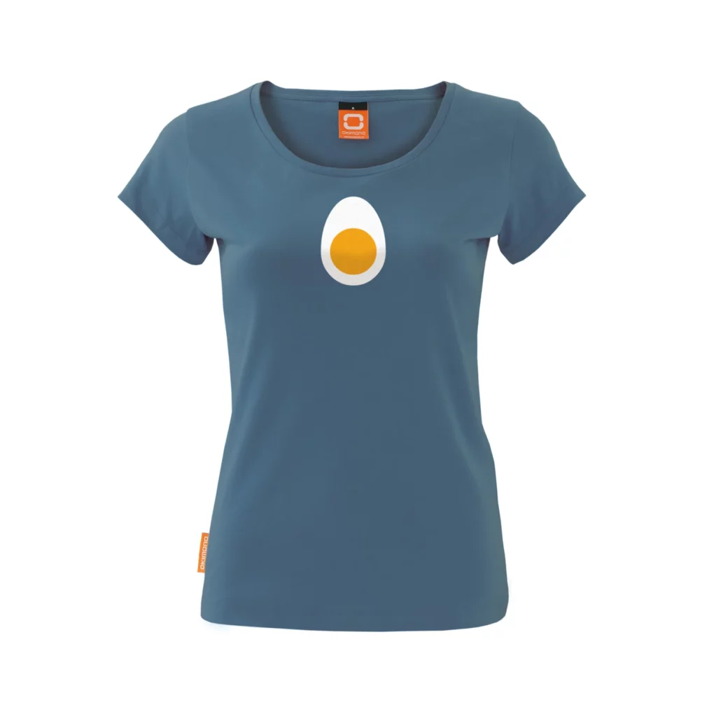 Okimono T-Shirt Frauen Blau, Ei
