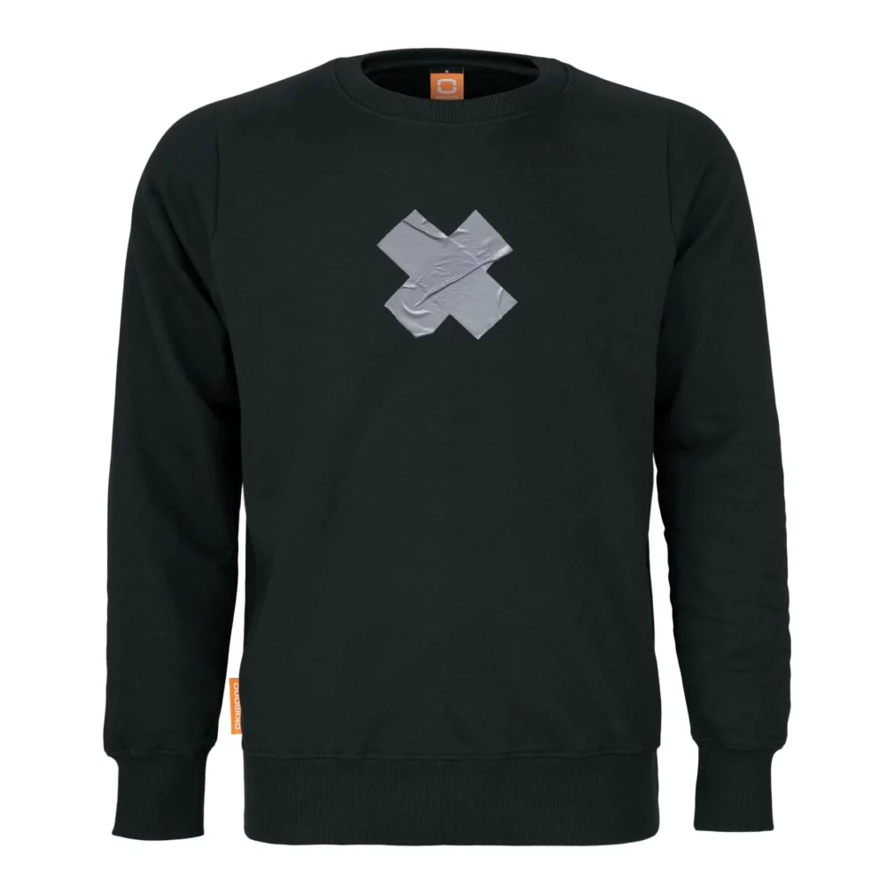 Okimono-Pullover Männer, schwarz, fest