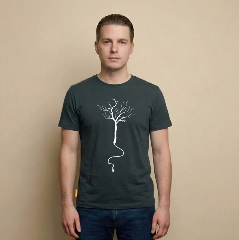 Okimono T-Shirt-Männer laden die Wälder wieder auf