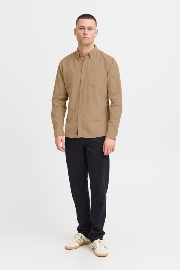 Blend Blouse Rib Beige