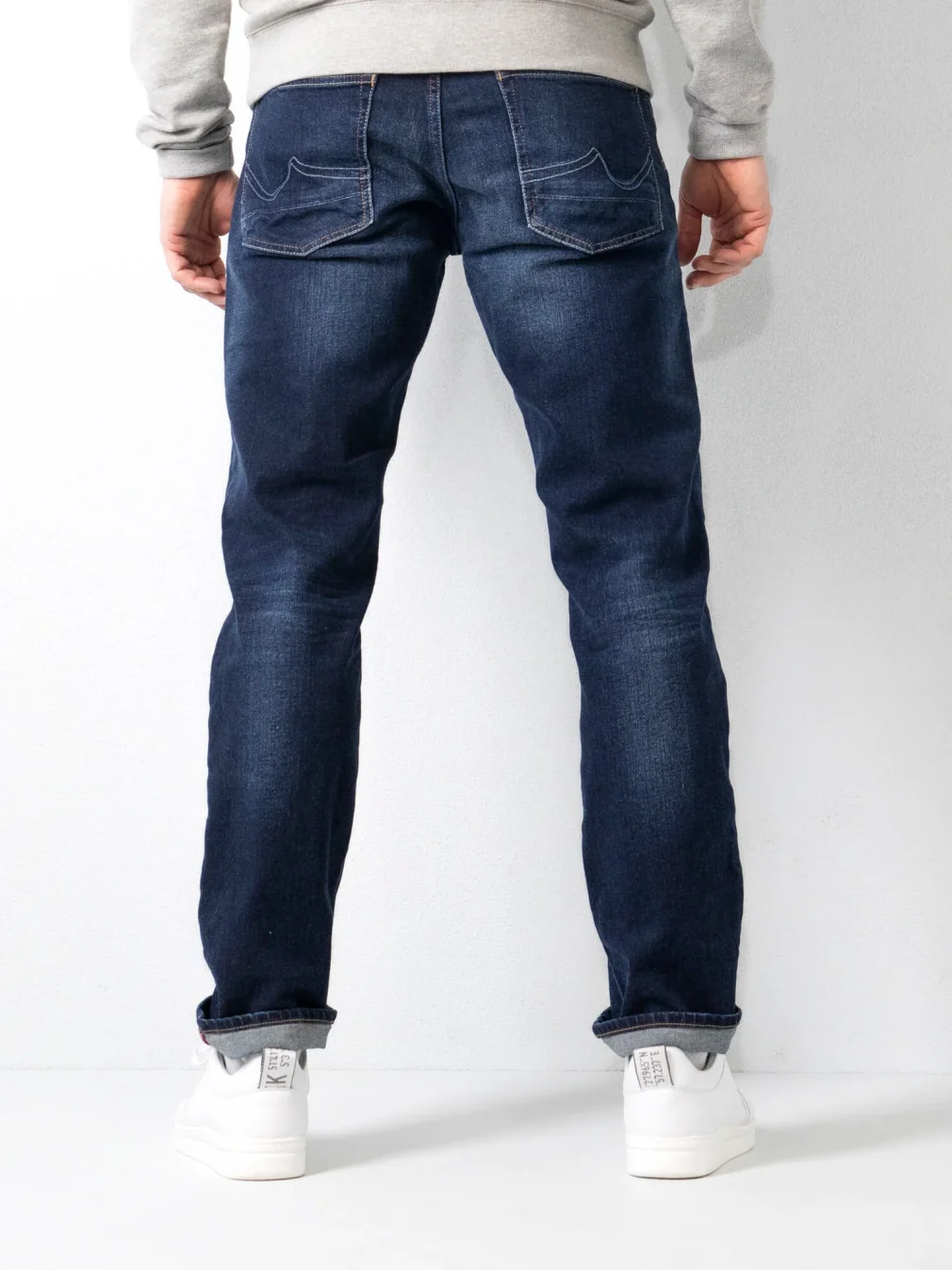 Petrol Riley Jeans Straight Model Dark Blue