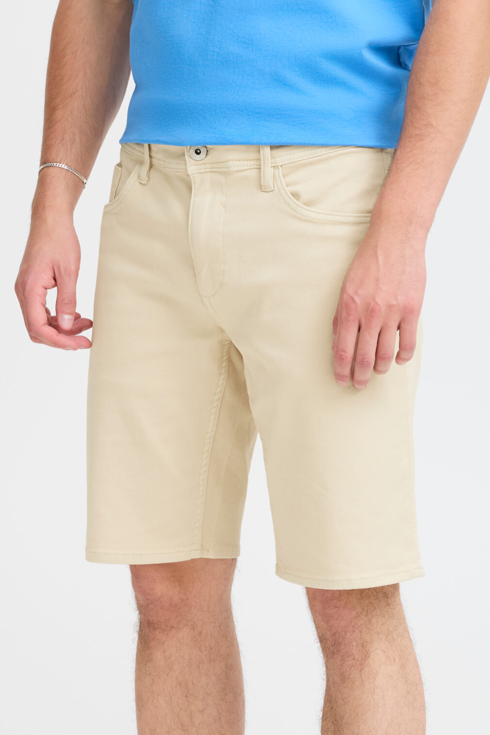Blend Jogg Denim Shorts Button Sand