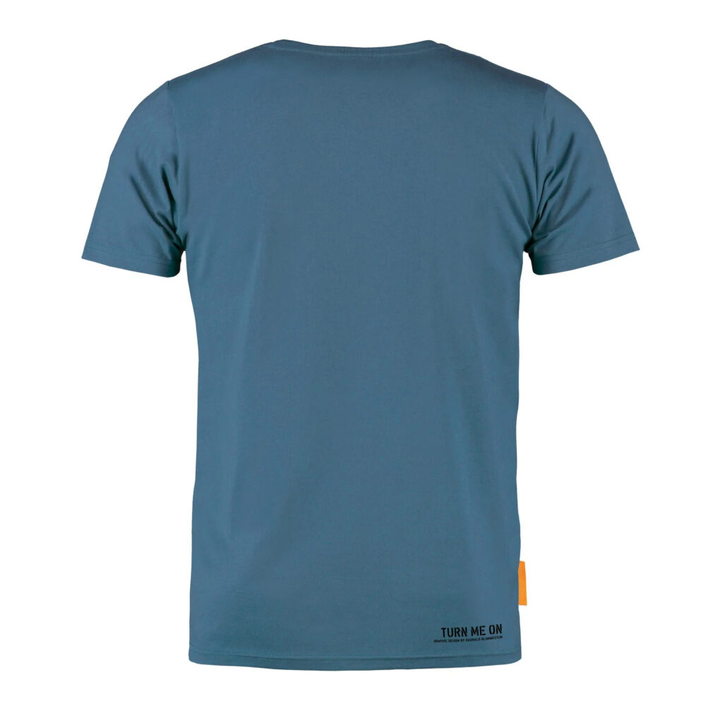 Okimono Herren-T-Shirt, Blau, Turn Me On