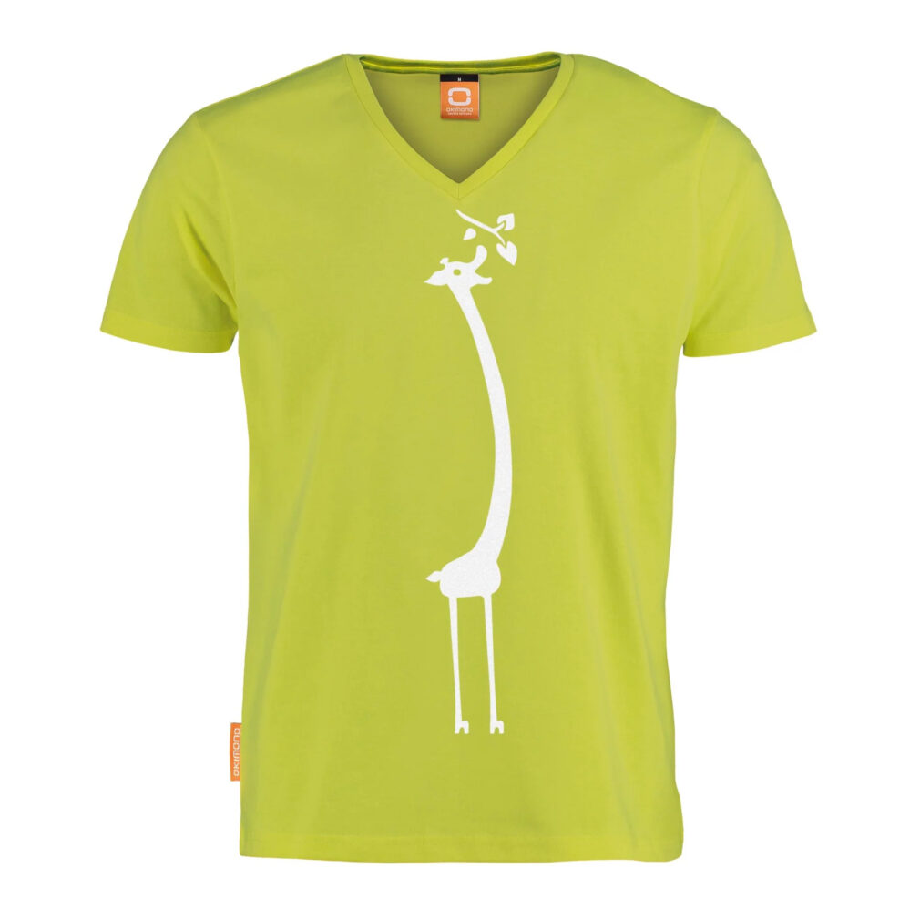 Okimono, Herren-T-Shirt, Grün, Hungry Giraffe