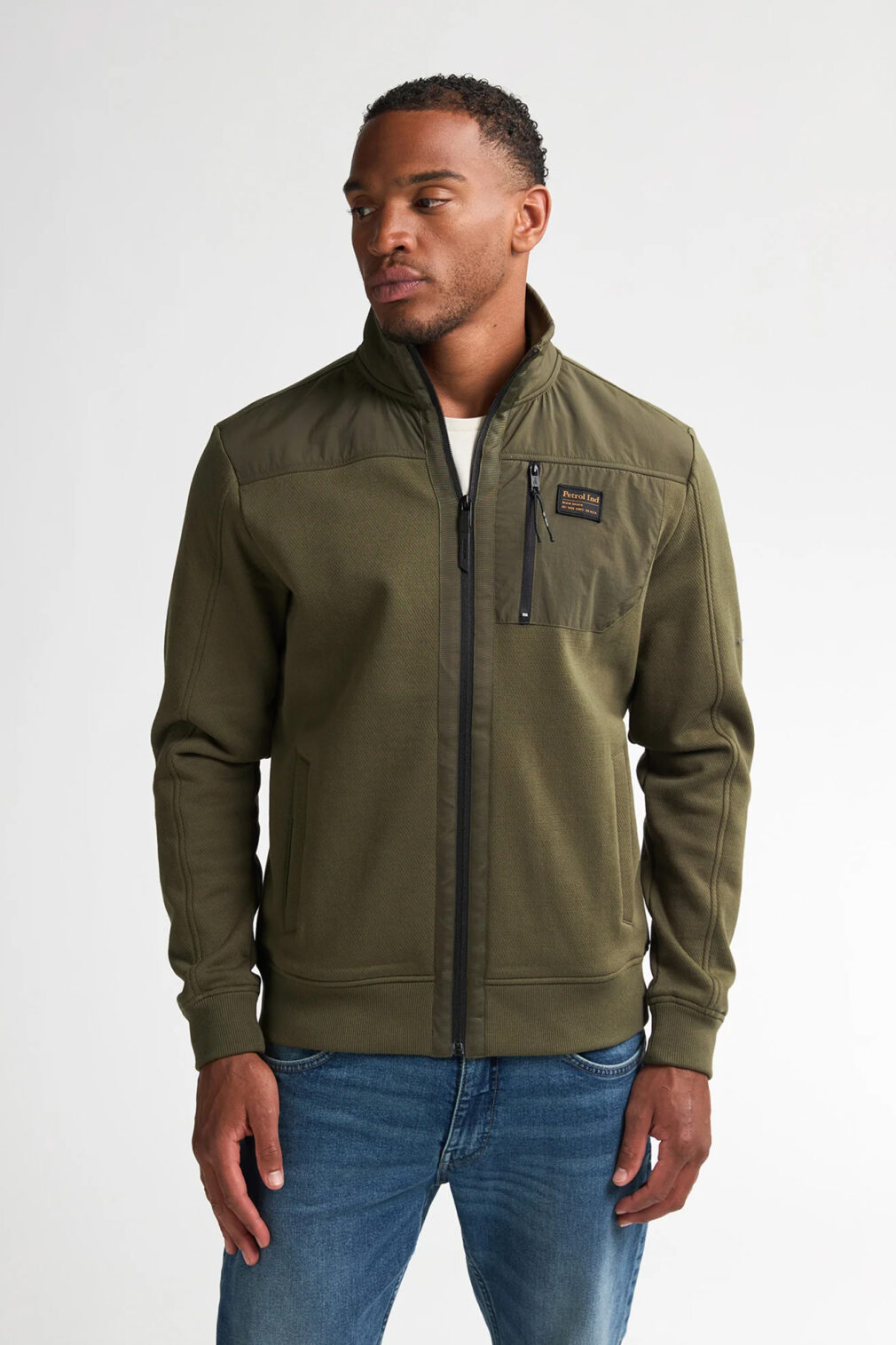 Petrol Vest Zonder Capuchon Army